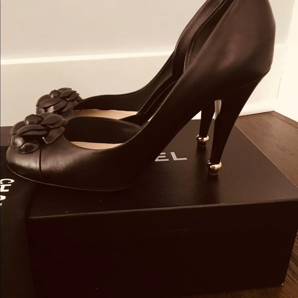 Chanel heels color black/gold - Picture 2 of 7